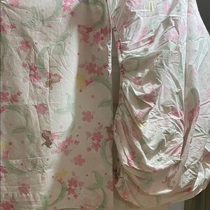 Pottery Barn Kids Pink and Green Mermaid Bedding Sheets
